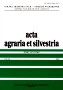 Acta agraria et silvestria seria Silvestris, tom 47 (2009)